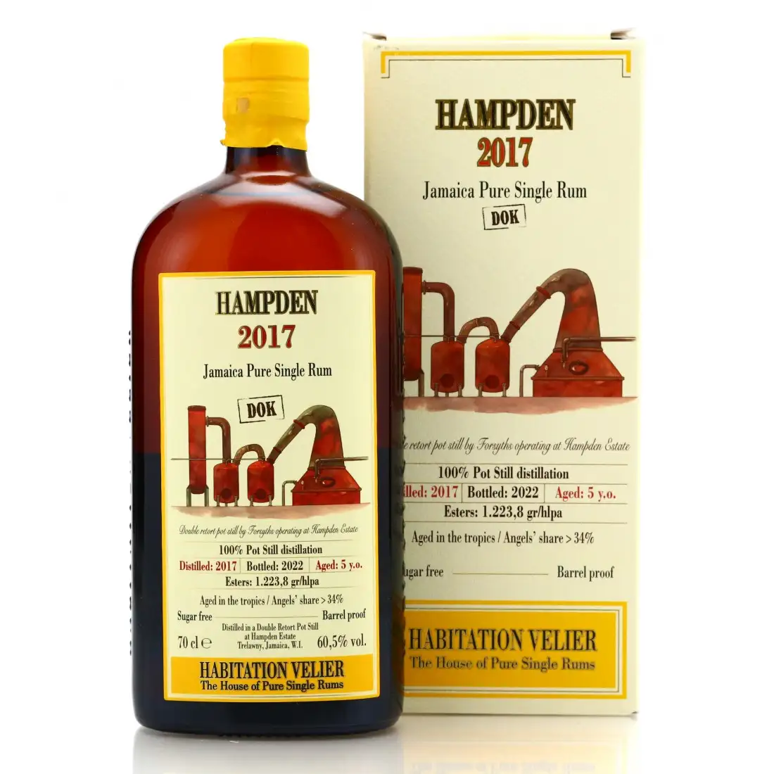 Bottle of Habitation Velier Hampden DOK 2017
