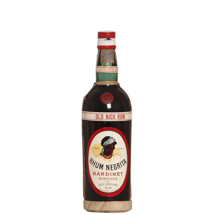 High resolution image of Bardinet Rhum Negrita Negrita «Old Nick» Rum bottled 1950s
